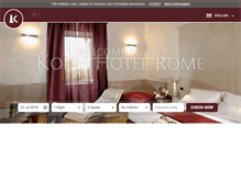 Tablet Screenshot of kolbehotelrome.com